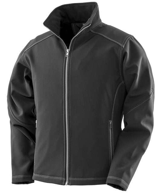 Women's Treble Stitch Softshell-BLKXS