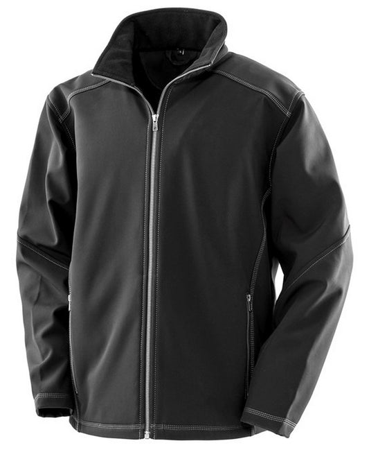 Men's Treble Stitch Softshell-BLKXL