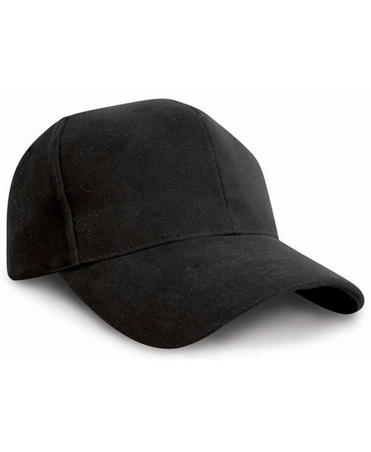 Pro-Style Brushed Cotton Cap-BLK1S