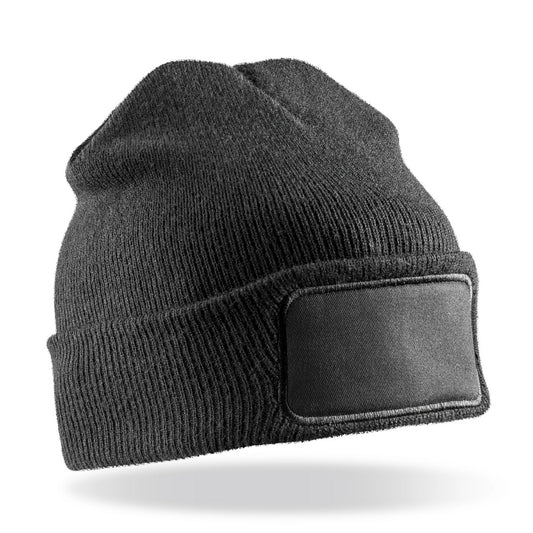 Double Knit Printers Beanie-BLK1S