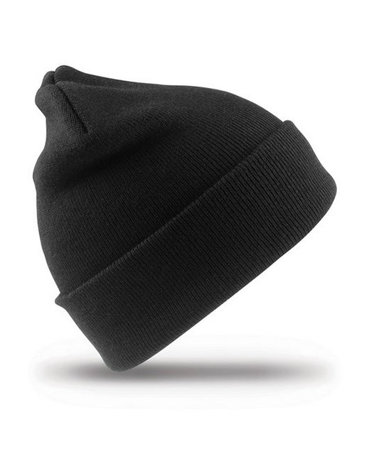 Junior Woolly Ski Hat-BLK1S