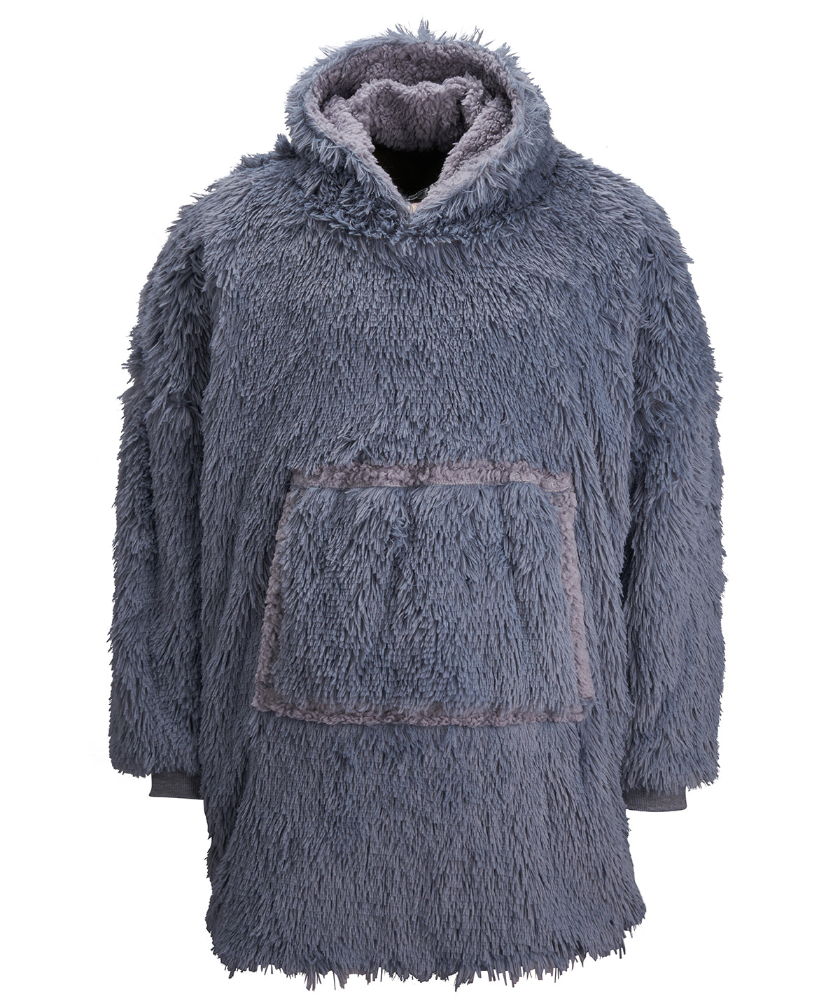 The Ribbon oversized cosy reversible shaggy sherpa hoodie (RI001) - COOZO