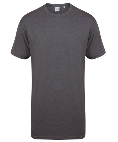 Skinni Fit SF258 SF Mens Longline Dipped Hem T-Shirt - COOZO