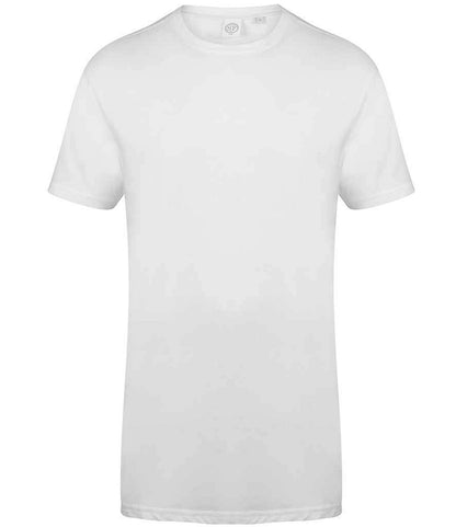 Skinni Fit SF258 SF Mens Longline Dipped Hem T-Shirt - COOZO