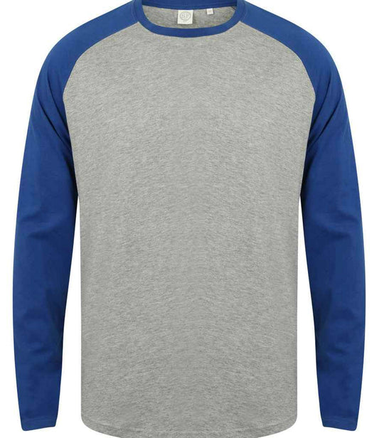 Skinni Fit SF271 SF Mens Long Sleeve Baseball T-Shirt - COOZO