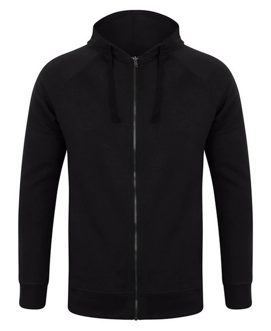 Skinni Fit SF526 SF Unisex Slim Fit Zip Hooded Sweatshirt - COOZO