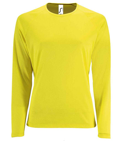 SOL'S Ladies Sporty Long Sleeve Performance T-Shirt - COOZO