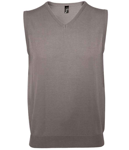 SOL'S Unisex Gentlemen Sleeveless Cotton Acrylic V Neck Sweater - COOZO