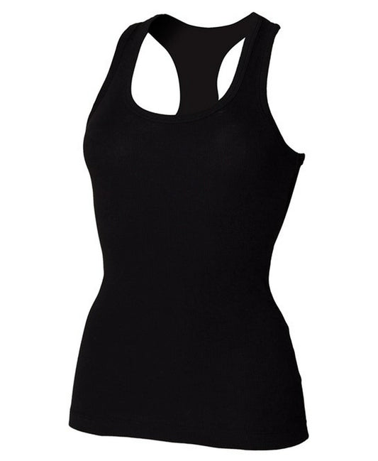 Skinni Fit ST150 SF Ladies Stretch Rib Racer Back Vest - COOZO