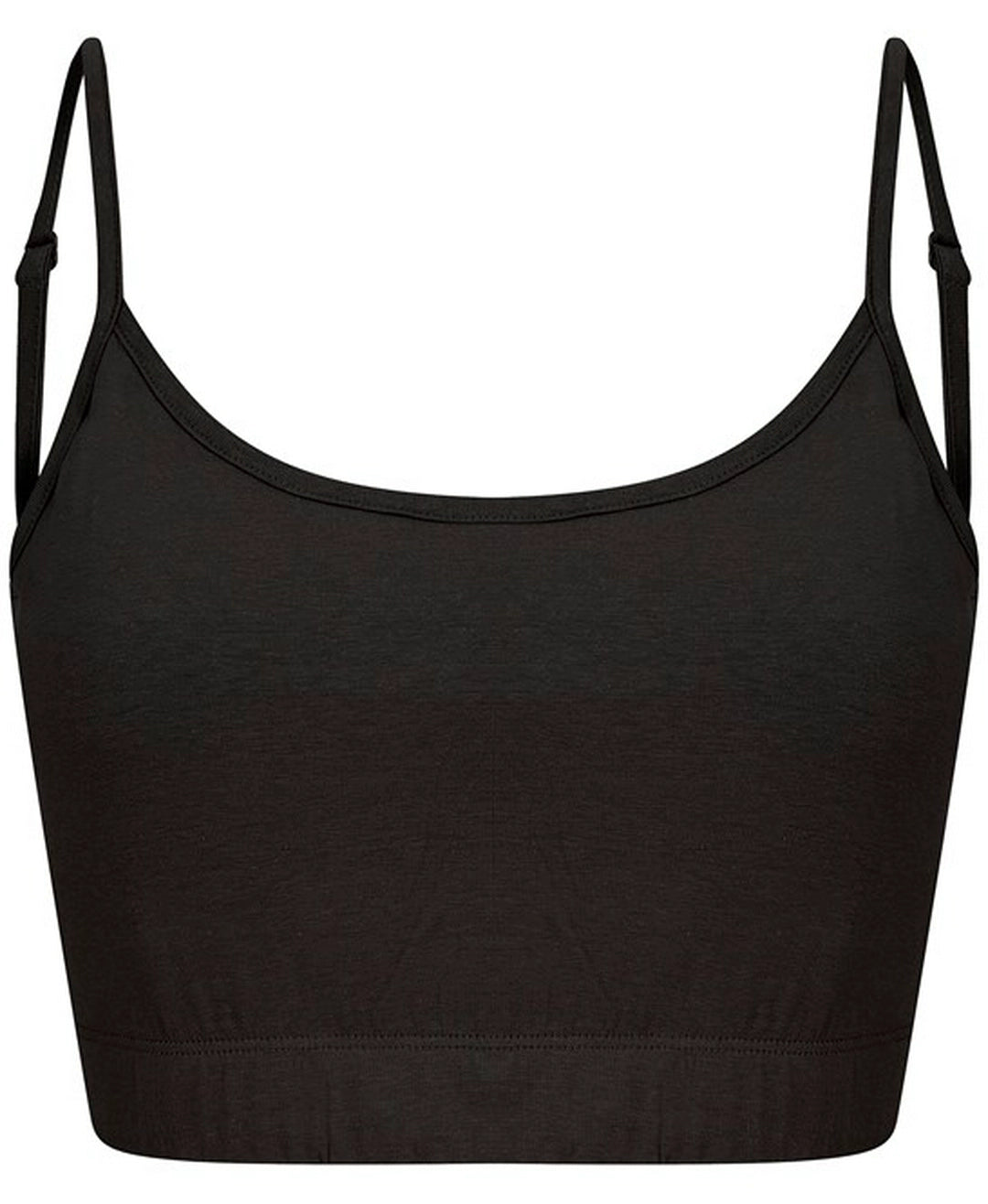 ST230 SF Ladies Sustainable Cropped Cami Vest Top - Black - XS-BLKXS