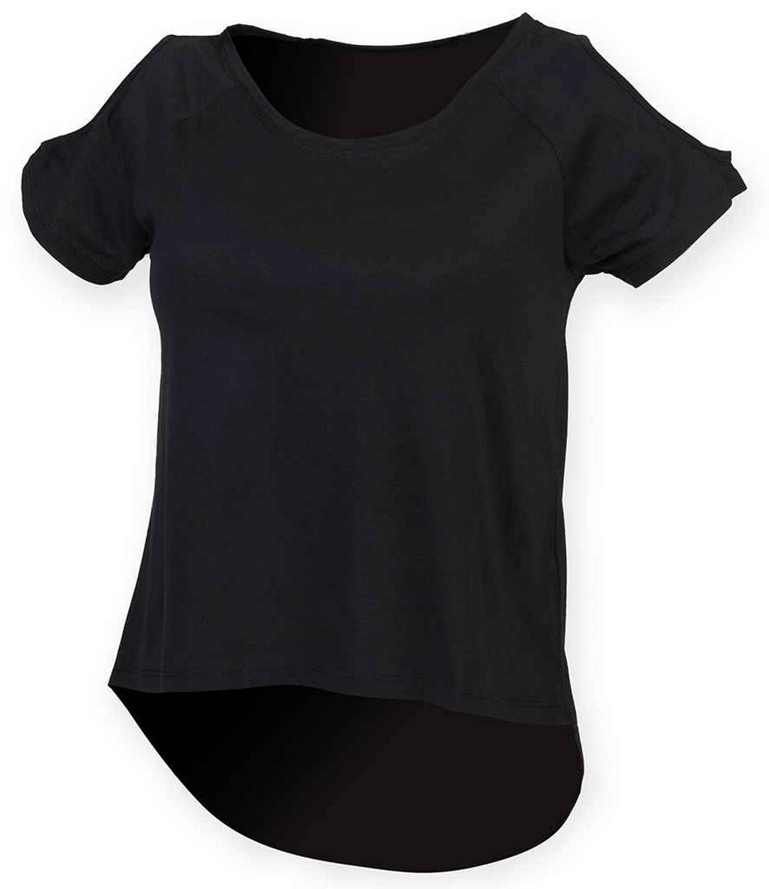 Skinni Fit ST233 SF Ladies Drop Tail T-Shirt - COOZO