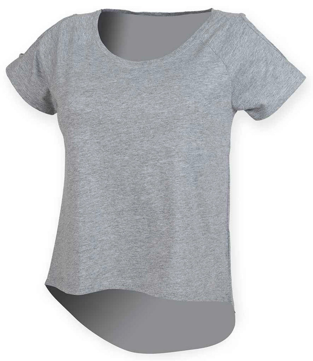 Skinni Fit ST233 SF Ladies Drop Tail T-Shirt - COOZO