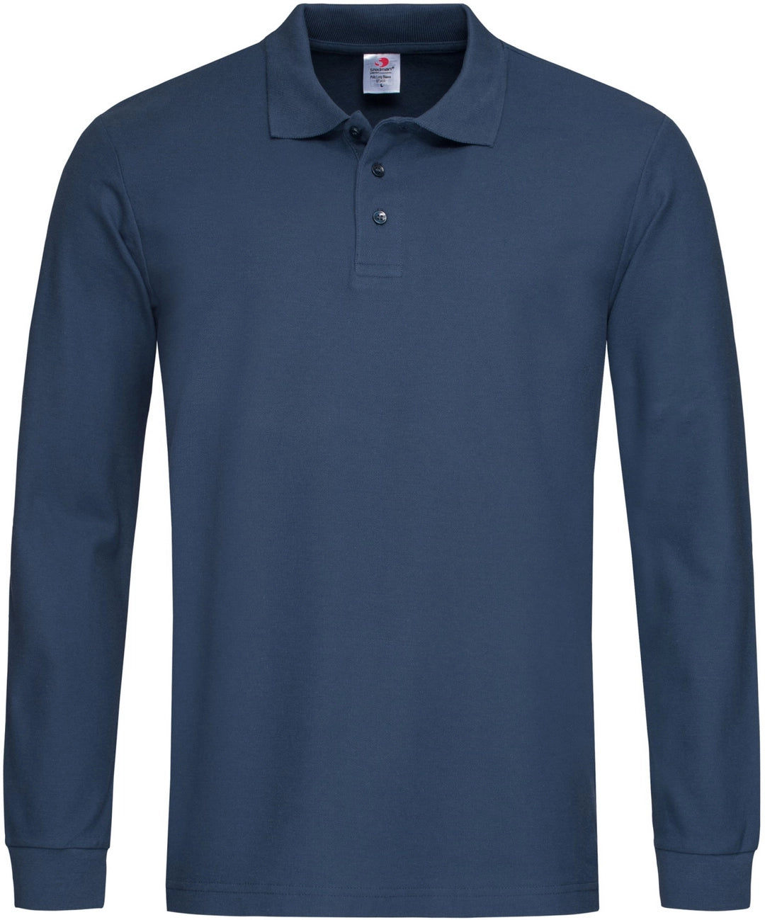 Stedman ST3400 Adult Classic Long Sleeve Cotton Polo Shirt - COOZO