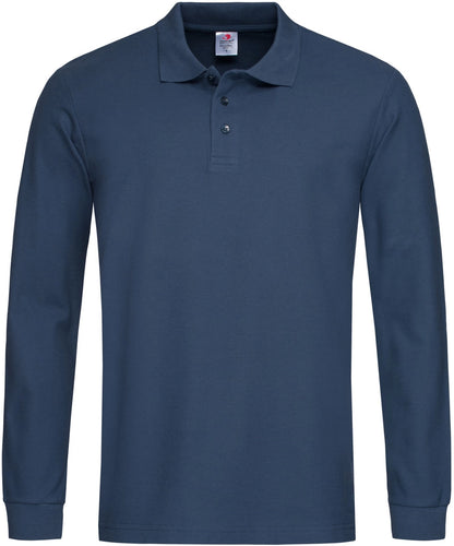 Stedman ST3400 Adult Classic Long Sleeve Cotton Polo Shirt - COOZO