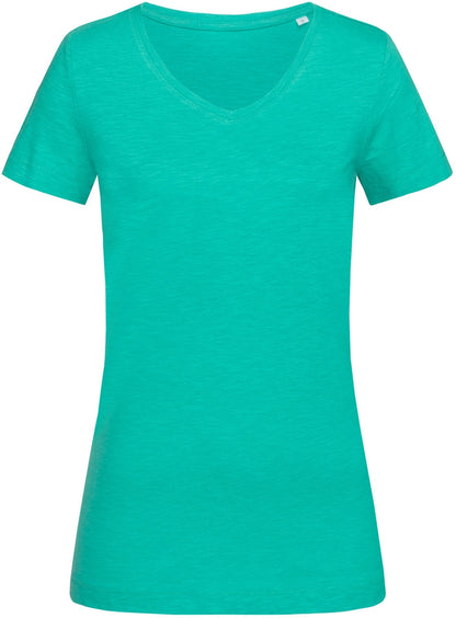 Stedman ST9510 Ladies Sharon Slub V-Neck T-Shirt - COOZO