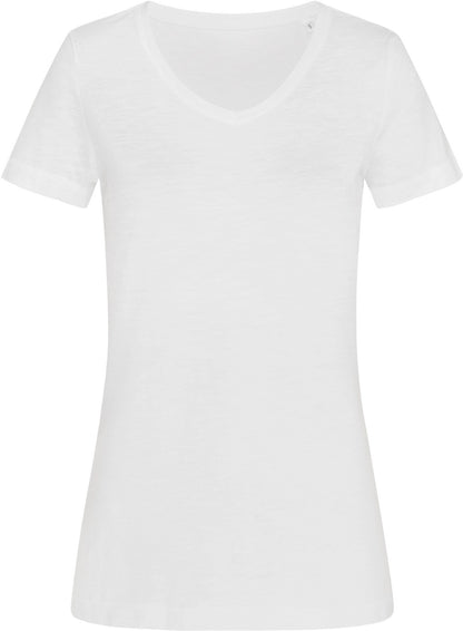 Stedman ST9510 Ladies Sharon Slub V-Neck T-Shirt - COOZO