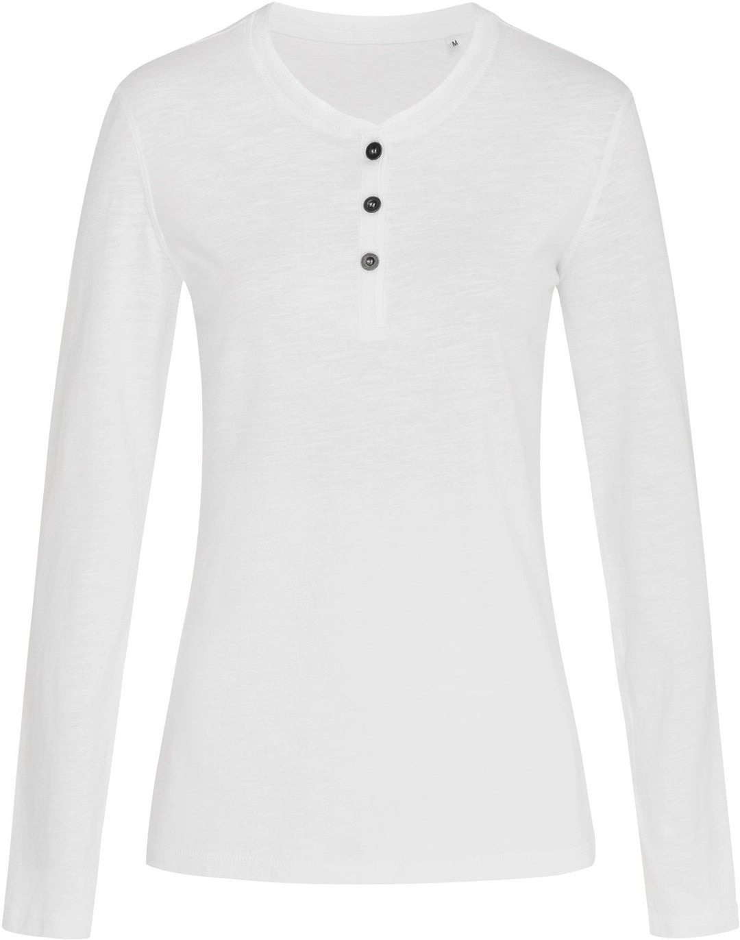 Stedman ST9580 Ladies Sharon Slub Long Sleeve Henley T-Shirt - COOZO