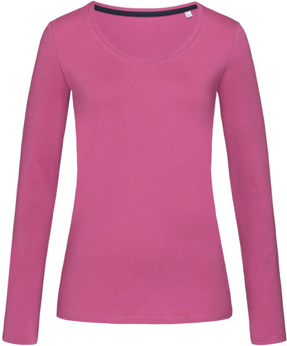 Stedman ST9720 Ladies Claire V-Neck Long Sleeved T-Shirt - COOZO
