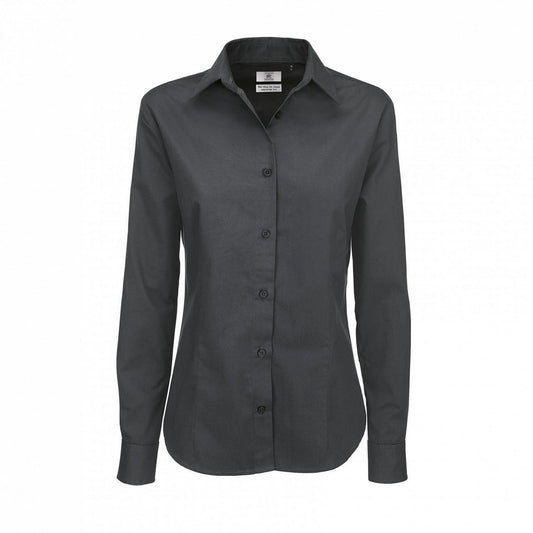 Women's Sharp Twill Long Sleeve Shirt - COOZO