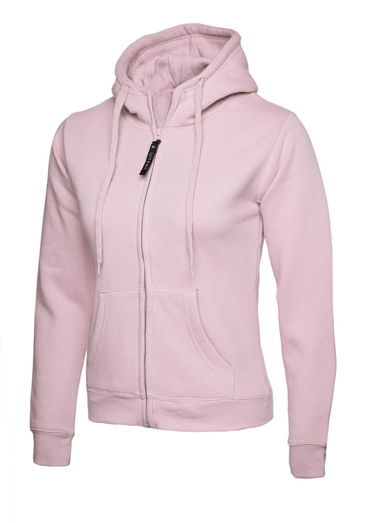 Uneek Clothing UC505 Ladies Classic Full Zip Hooded Sweatshirt - COOZO