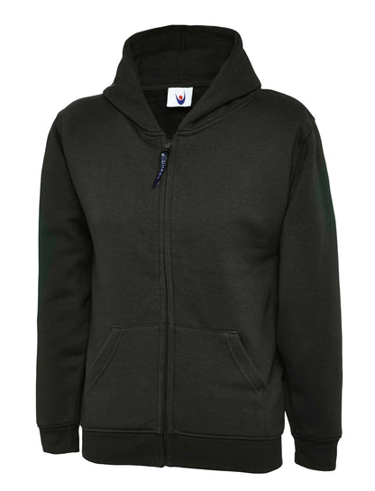 Uneek Clothing UC506 Childrens Classic Full Zip Hooded Sweatshirt - COOZO