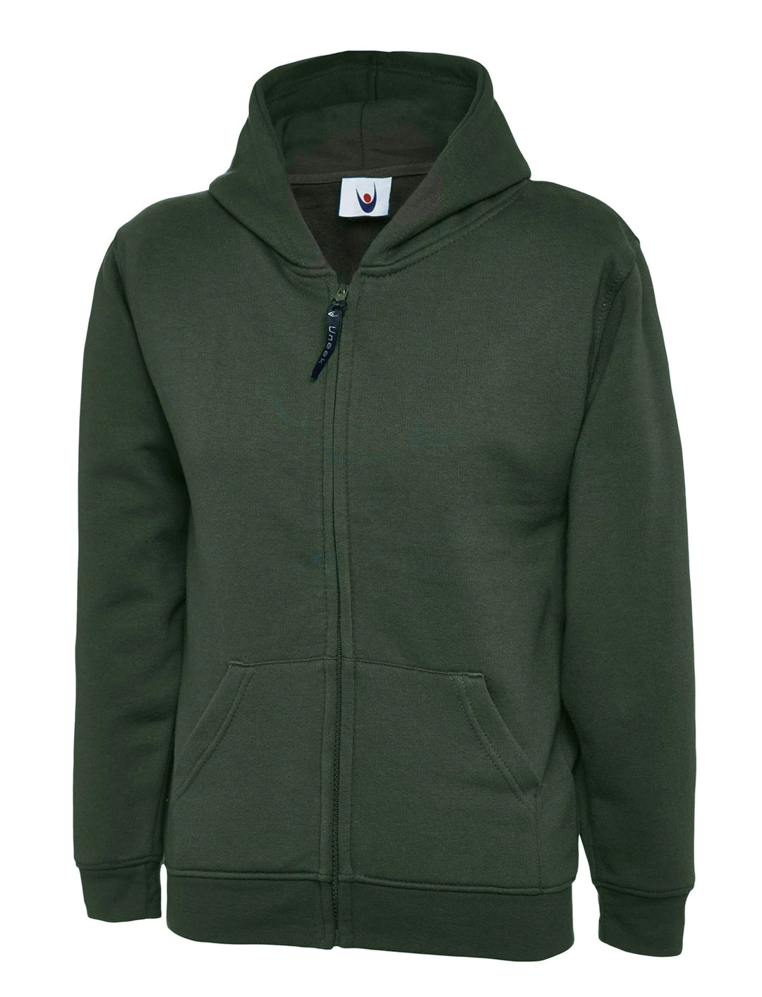 Uneek Clothing UC506 Childrens Classic Full Zip Hooded Sweatshirt - COOZO