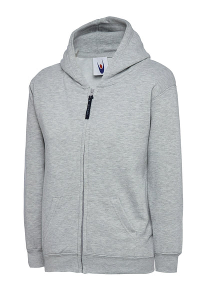 Uneek Clothing UC506 Childrens Classic Full Zip Hooded Sweatshirt - COOZO