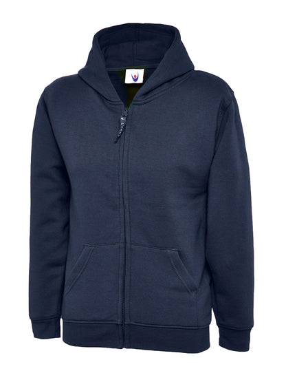 Uneek Clothing UC506 Childrens Classic Full Zip Hooded Sweatshirt - COOZO