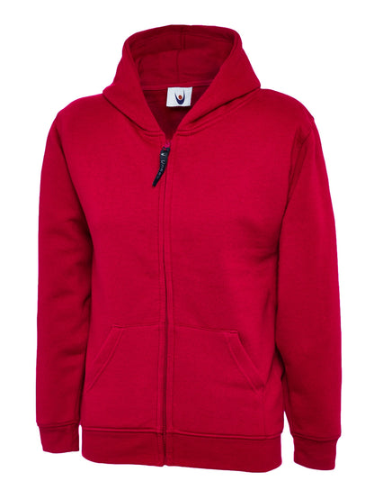 Uneek Clothing UC506 Childrens Classic Full Zip Hooded Sweatshirt - COOZO