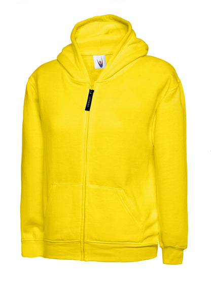 Uneek Clothing UC506 Childrens Classic Full Zip Hooded Sweatshirt - COOZO