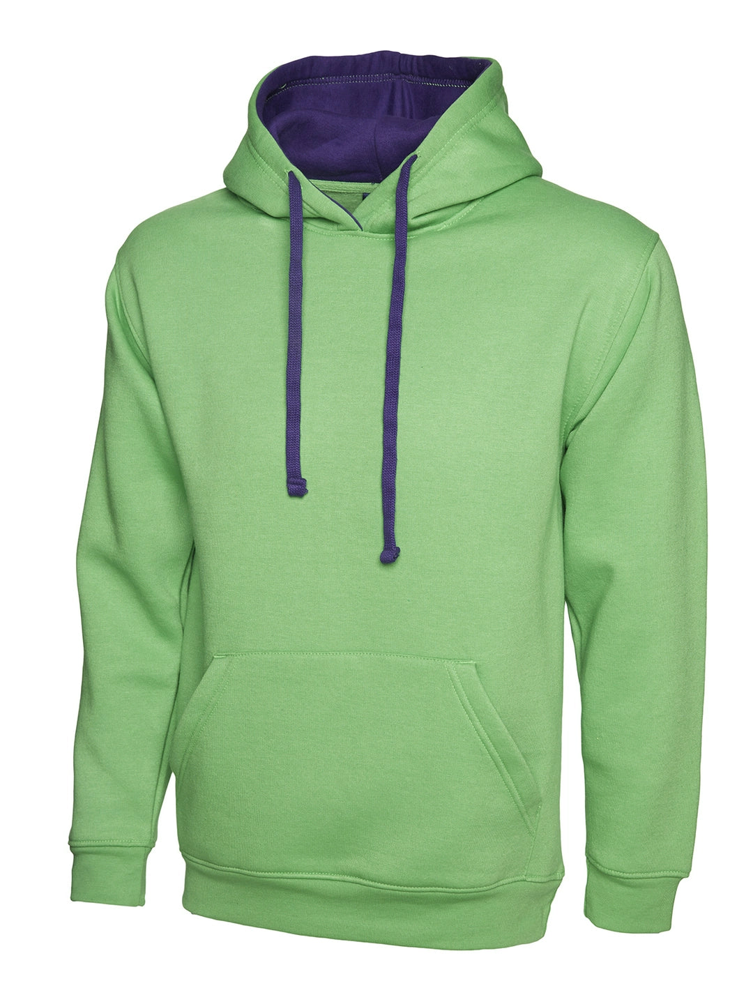 Uneek Clothing UC507 Contrast Hooded Sweatshirt - COOZO