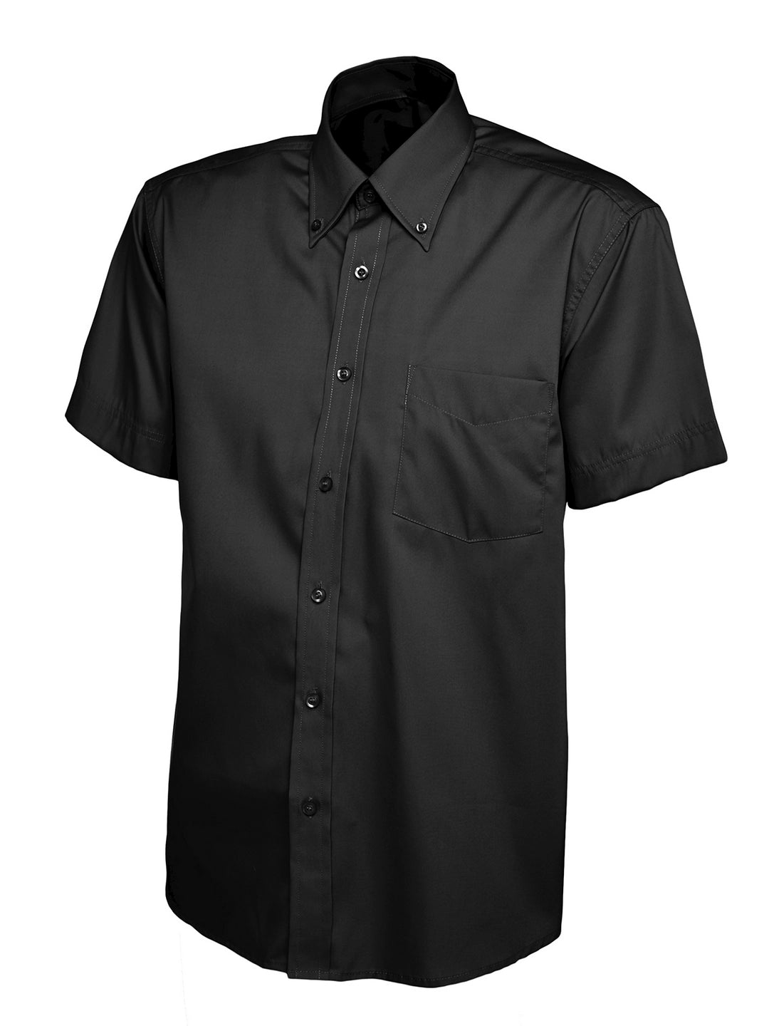 Uneek Clothing UC702 Mens Pinpoint Oxford Half Sleeve Shirt - COOZO