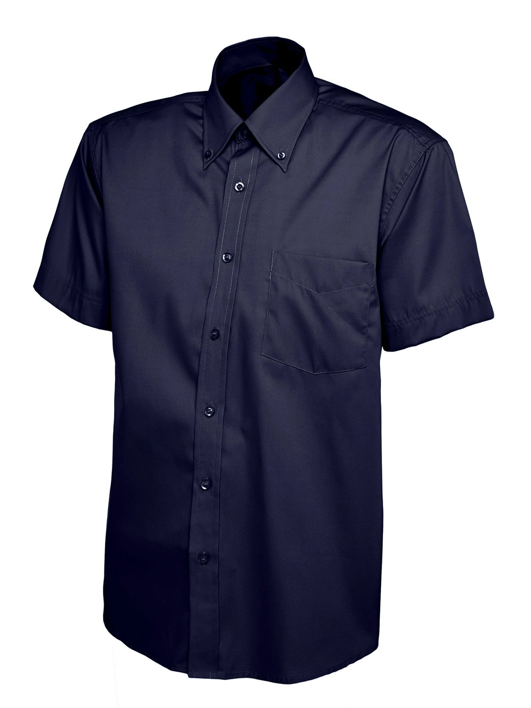 Uneek Clothing UC702 Mens Pinpoint Oxford Half Sleeve Shirt - COOZO