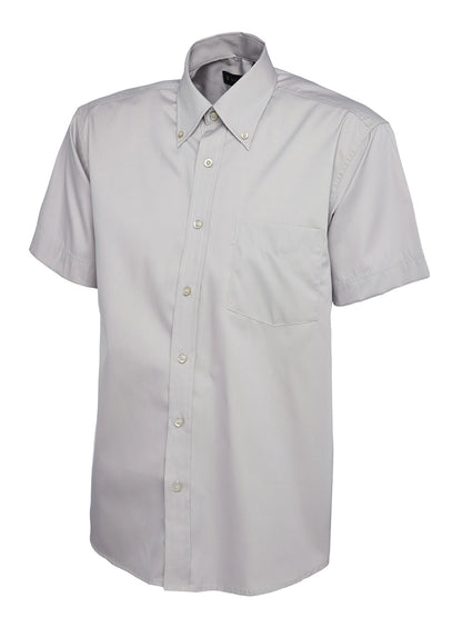 Uneek Clothing UC702 Mens Pinpoint Oxford Half Sleeve Shirt - COOZO