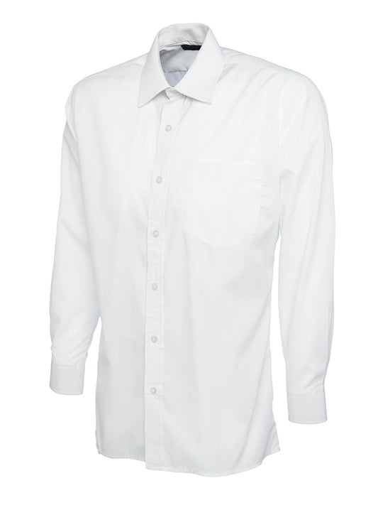 Uneek  Lime  Large (16) Mens Poplin Full Sleeve Shirt (UC709) Main color - COOZO