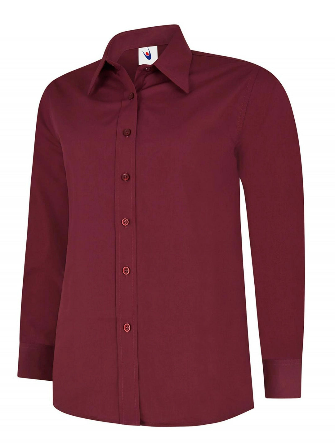 Uneek Clothing UC711 Ladies Poplin Full Sleeve Shirt - COOZO