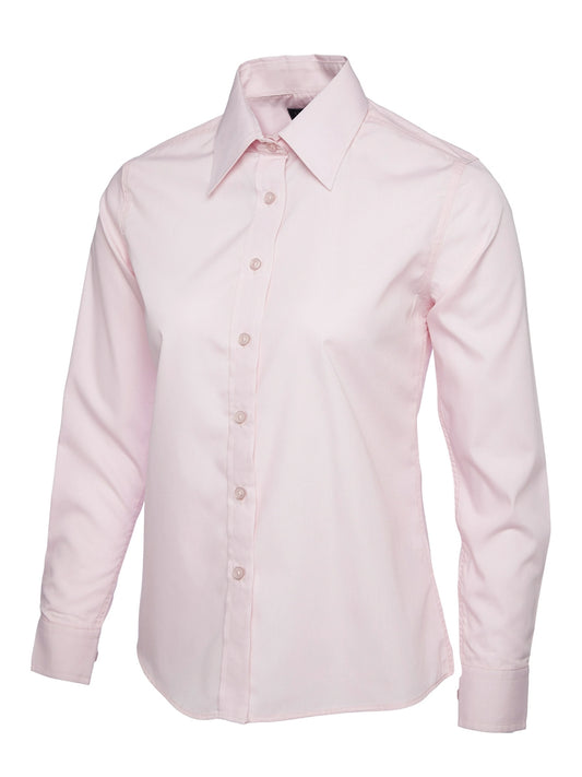 Uneek Clothing UC711 Ladies Poplin Full Sleeve Shirt - COOZO