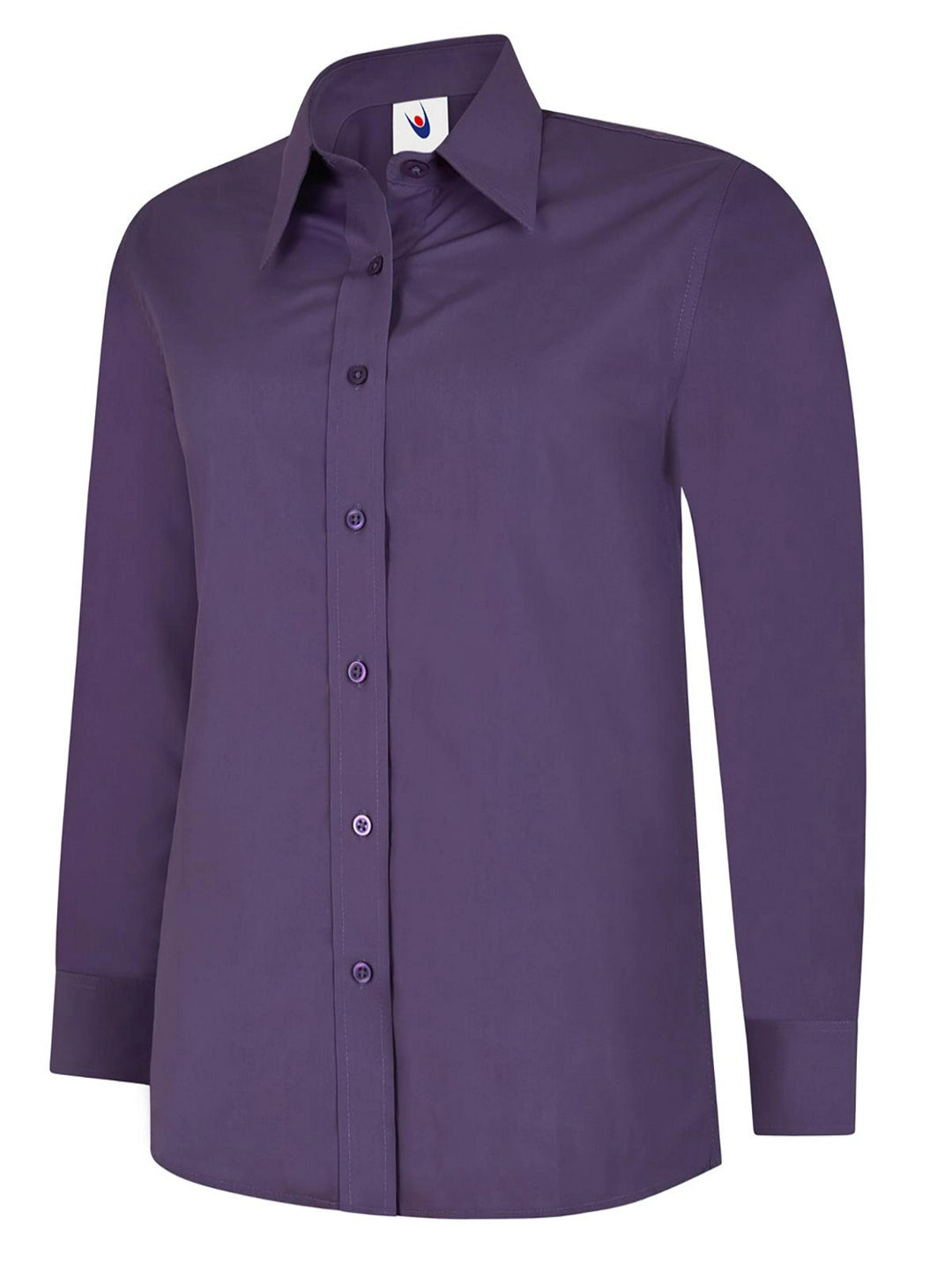 Uneek Clothing UC711 Ladies Poplin Full Sleeve Shirt - COOZO