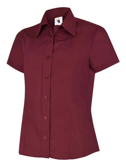 Uneek Clothing UC712 Ladies Poplin Short Sleeve Shirt - COOZO