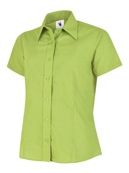 Uneek Clothing UC712 Ladies Poplin Short Sleeve Shirt - COOZO