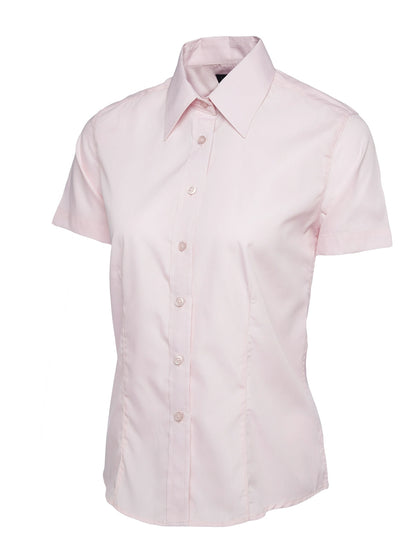 Uneek Clothing UC712 Ladies Poplin Short Sleeve Shirt - COOZO
