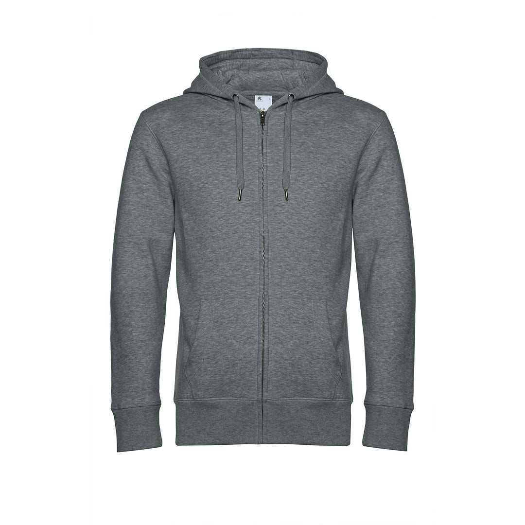 B&C WU03K Mens King Zipped Hooded Sweat - COOZO