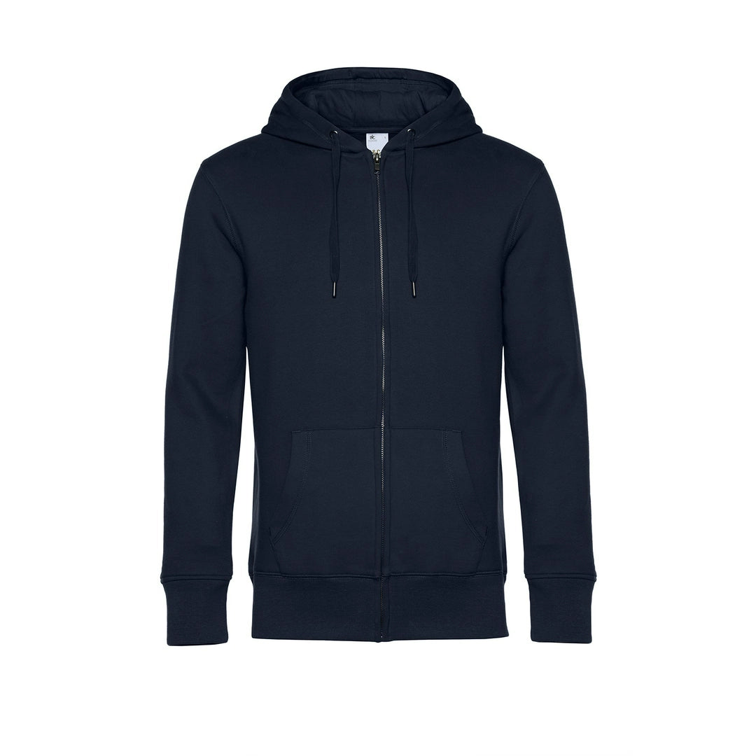 B&C WU03K Mens King Zipped Hooded Sweat - COOZO