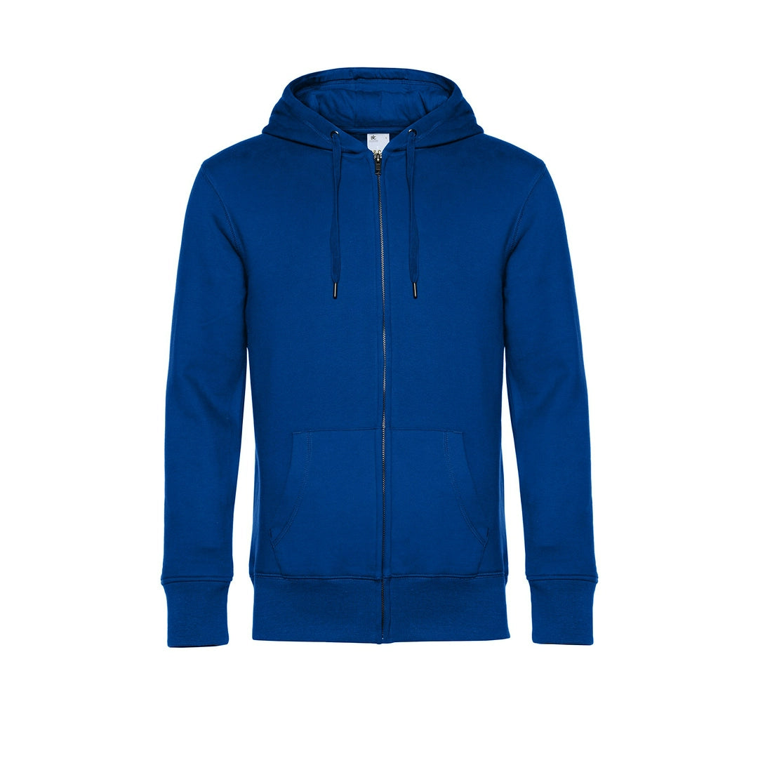 B&C WU03K Mens King Zipped Hooded Sweat - COOZO