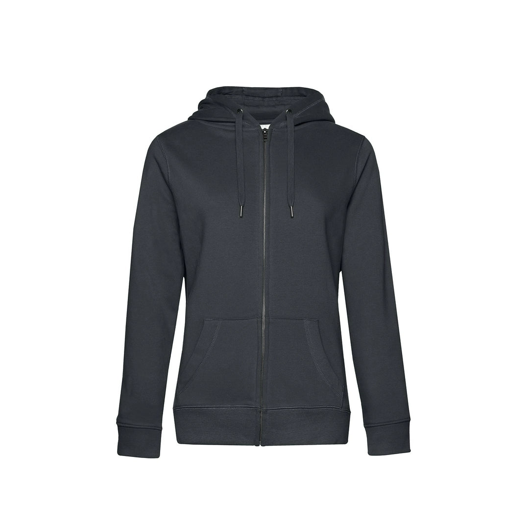 B&C WW03Q Ladies Queen Zipped Hooded Sweatshirt - COOZO