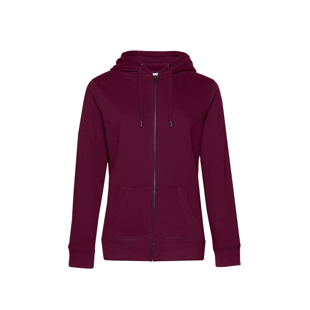 B&C WW03Q Ladies Queen Zipped Hooded Sweatshirt - COOZO