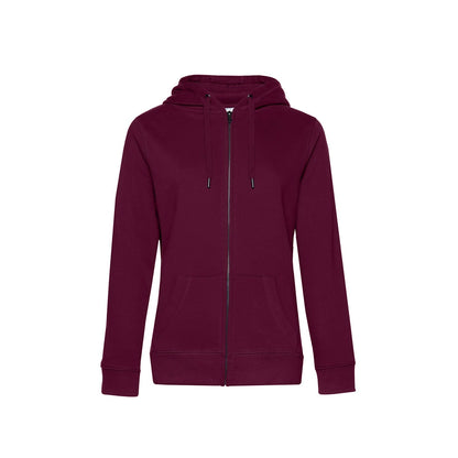 B&C WW03Q Ladies Queen Zipped Hooded Sweatshirt - COOZO
