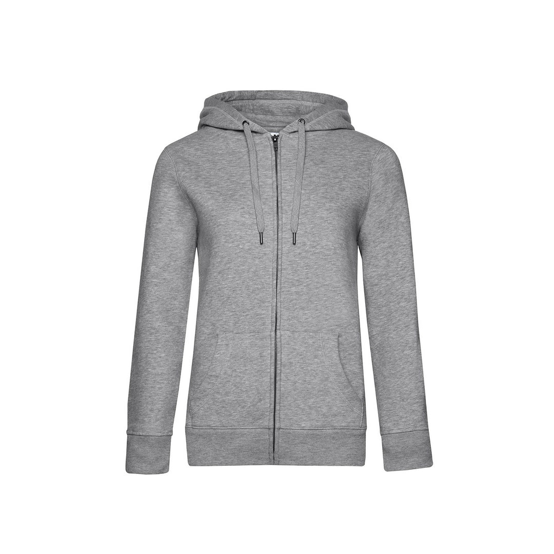 B&C WW03Q Ladies Queen Zipped Hooded Sweatshirt - COOZO