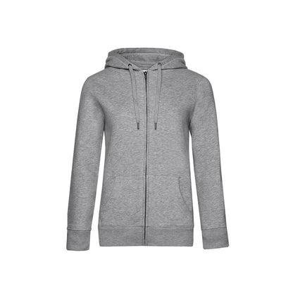 B&C WW03Q Ladies Queen Zipped Hooded Sweatshirt - COOZO