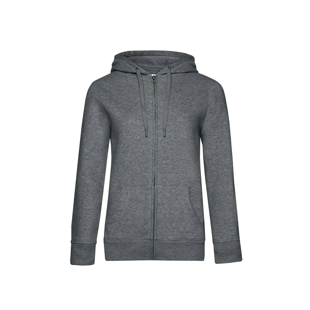 B&C WW03Q Ladies Queen Zipped Hooded Sweatshirt - COOZO
